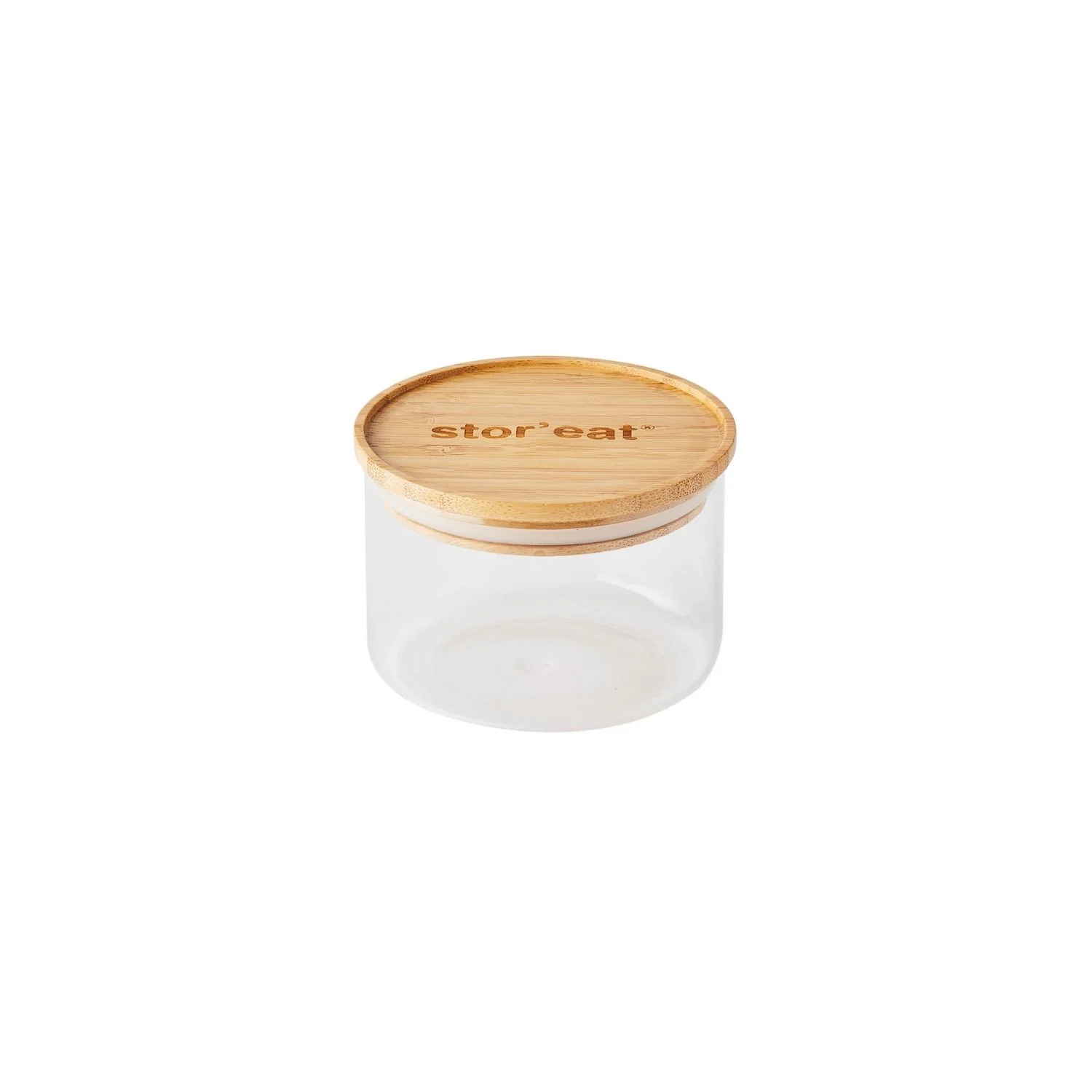 Bocaux ronds en verre avec couvercle en bambou - Stor'eat - Image 12