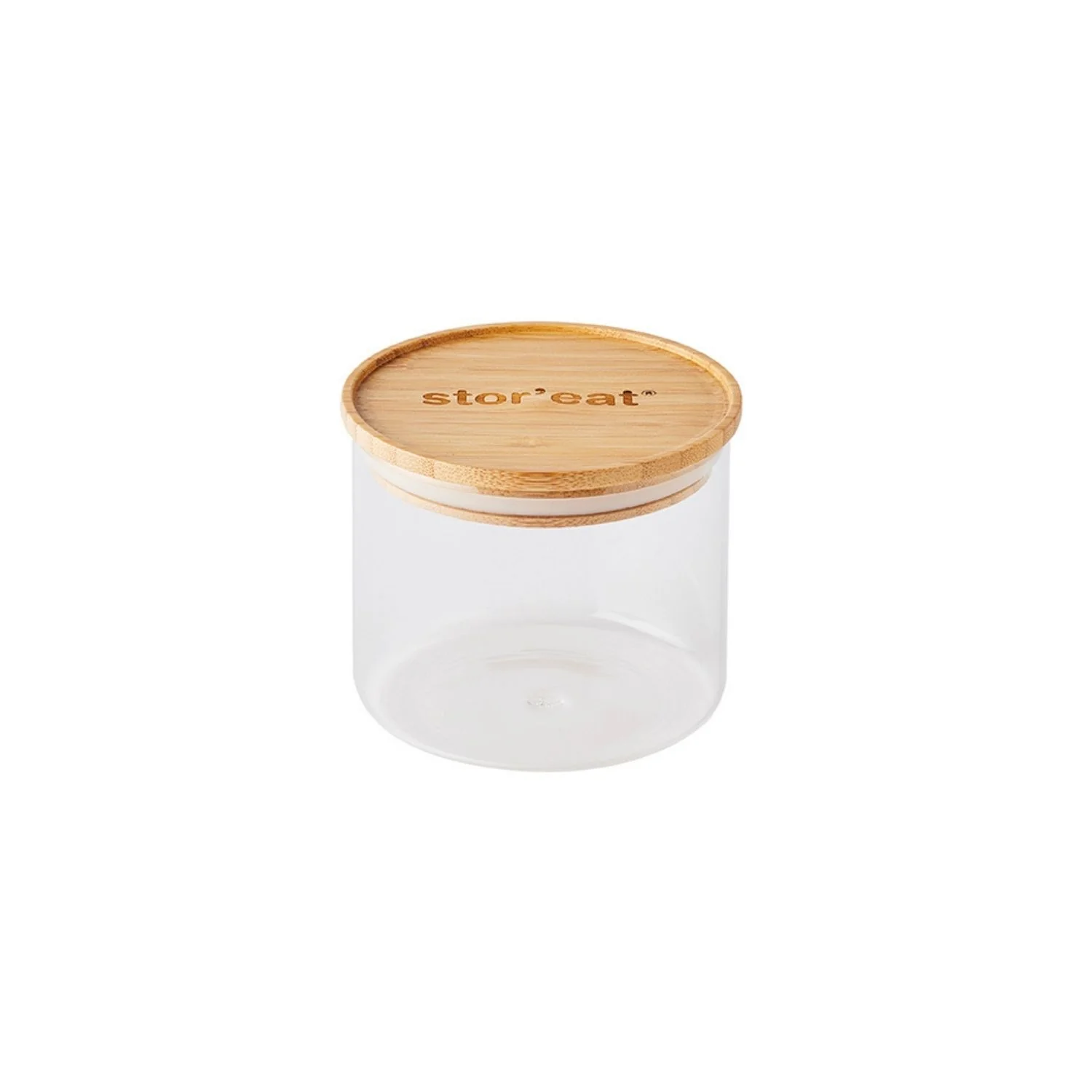 Bocaux ronds en verre avec couvercle en bambou - Stor'eat - Image 15