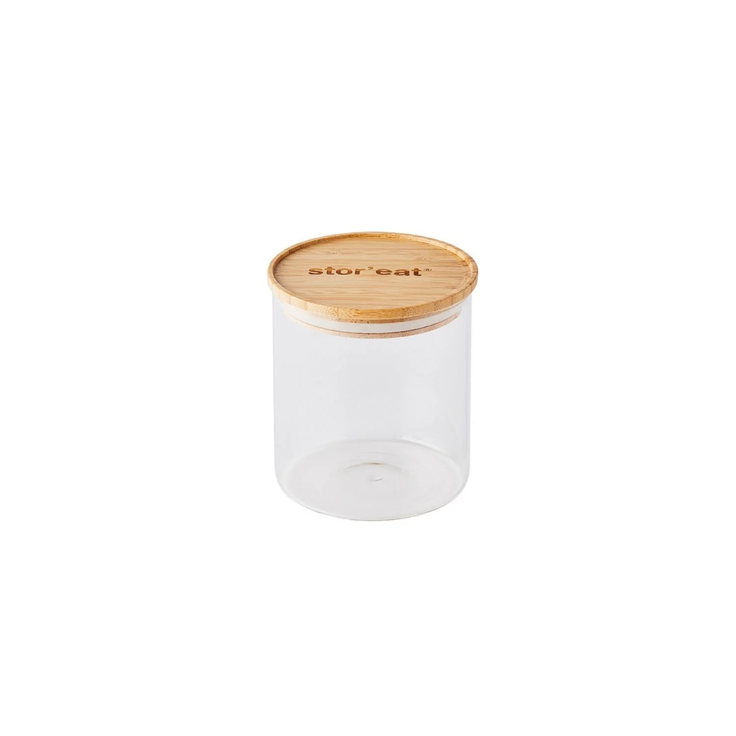 Bocaux ronds en verre avec couvercle en bambou - Stor'eat - Image 16