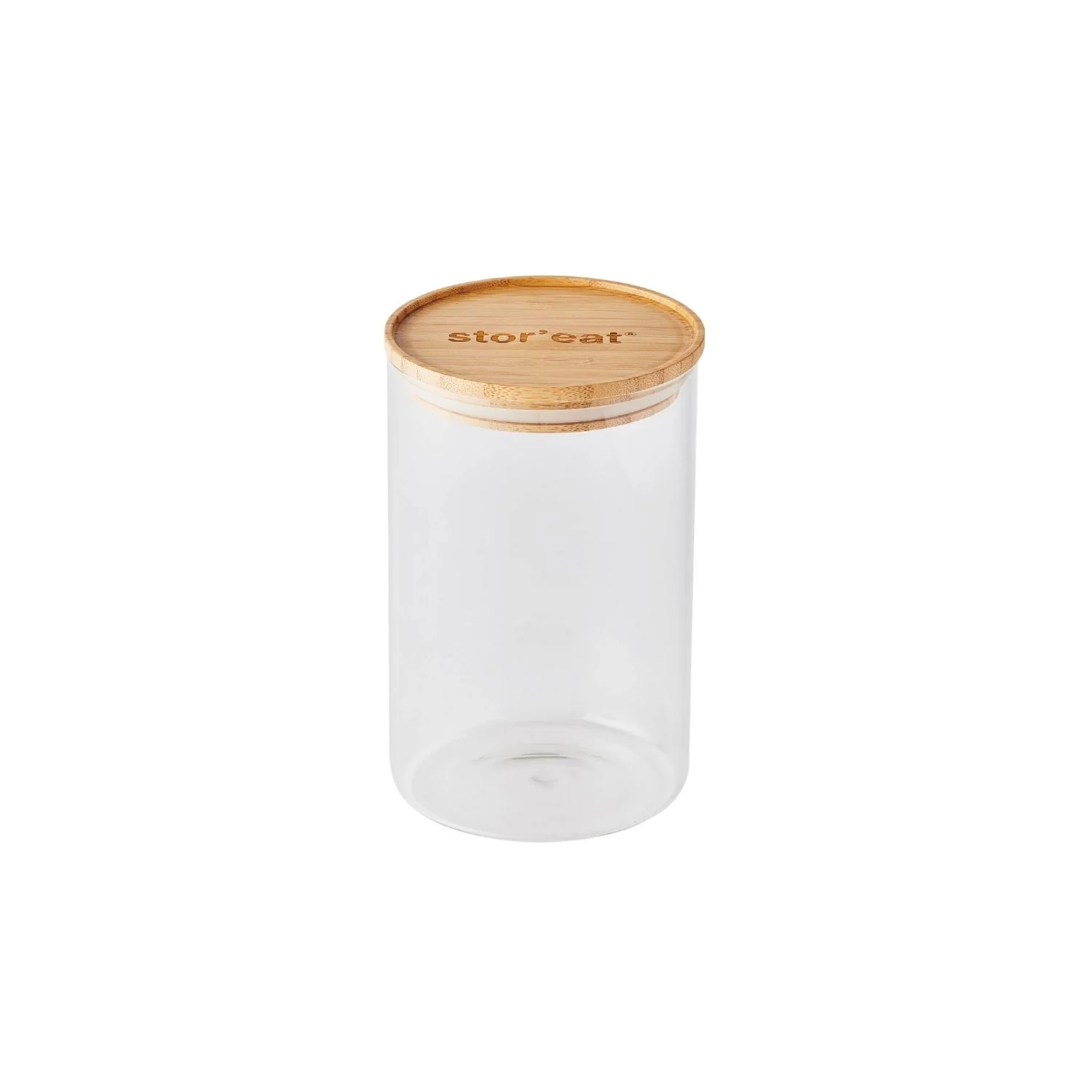 Bocaux ronds en verre avec couvercle en bambou - Stor'eat - Image 18