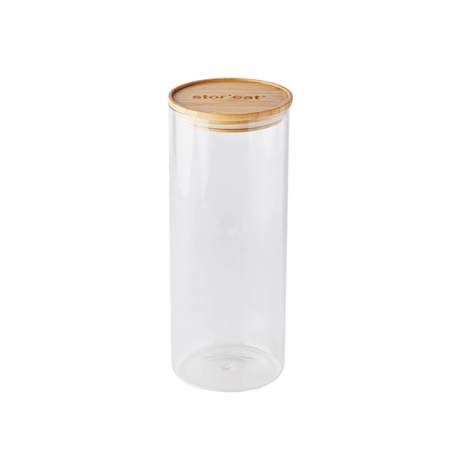 Bocaux ronds en verre avec couvercle en bambou - Stor'eat - Image 7
