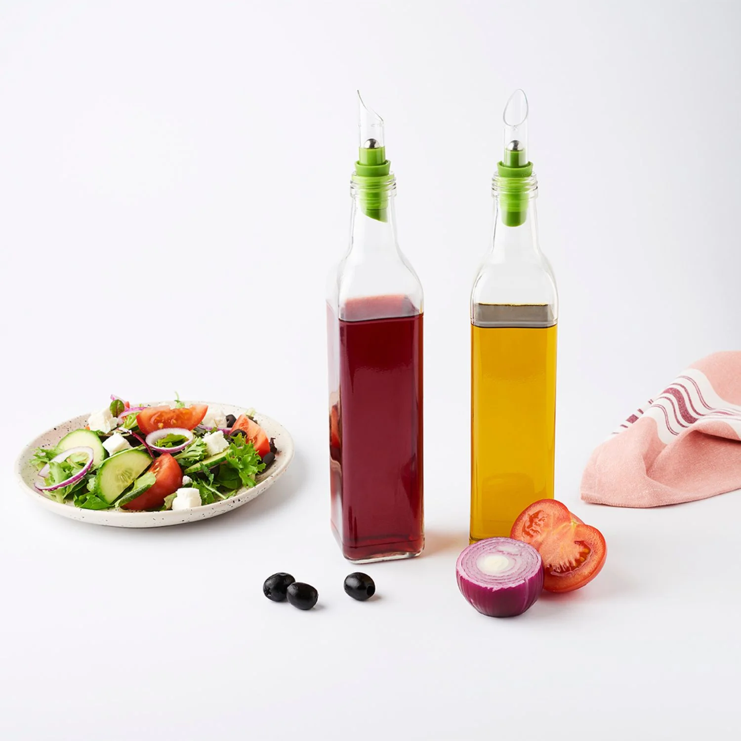 bouchon verseur à huile et vinaigre – vert (sans packaging) - Image 3