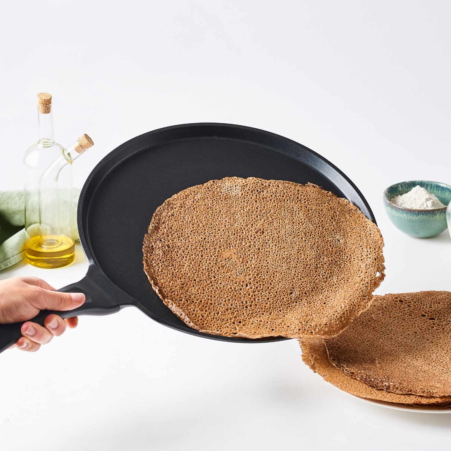 Poêles à crêpes en fonte d'aluminium - Anti-adhésive - Image 3