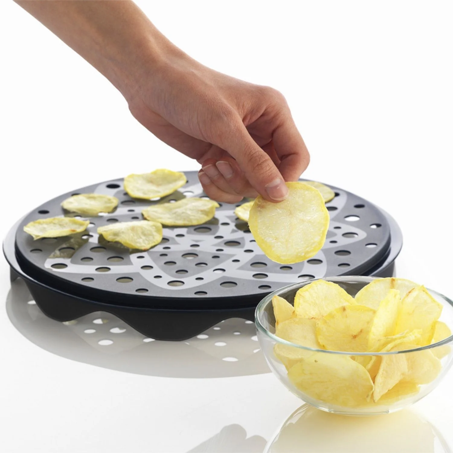 Kit Cuit-chips au micro-ondes Healthy - 1 plateau et 1 mandoline - Topchips - Image 6