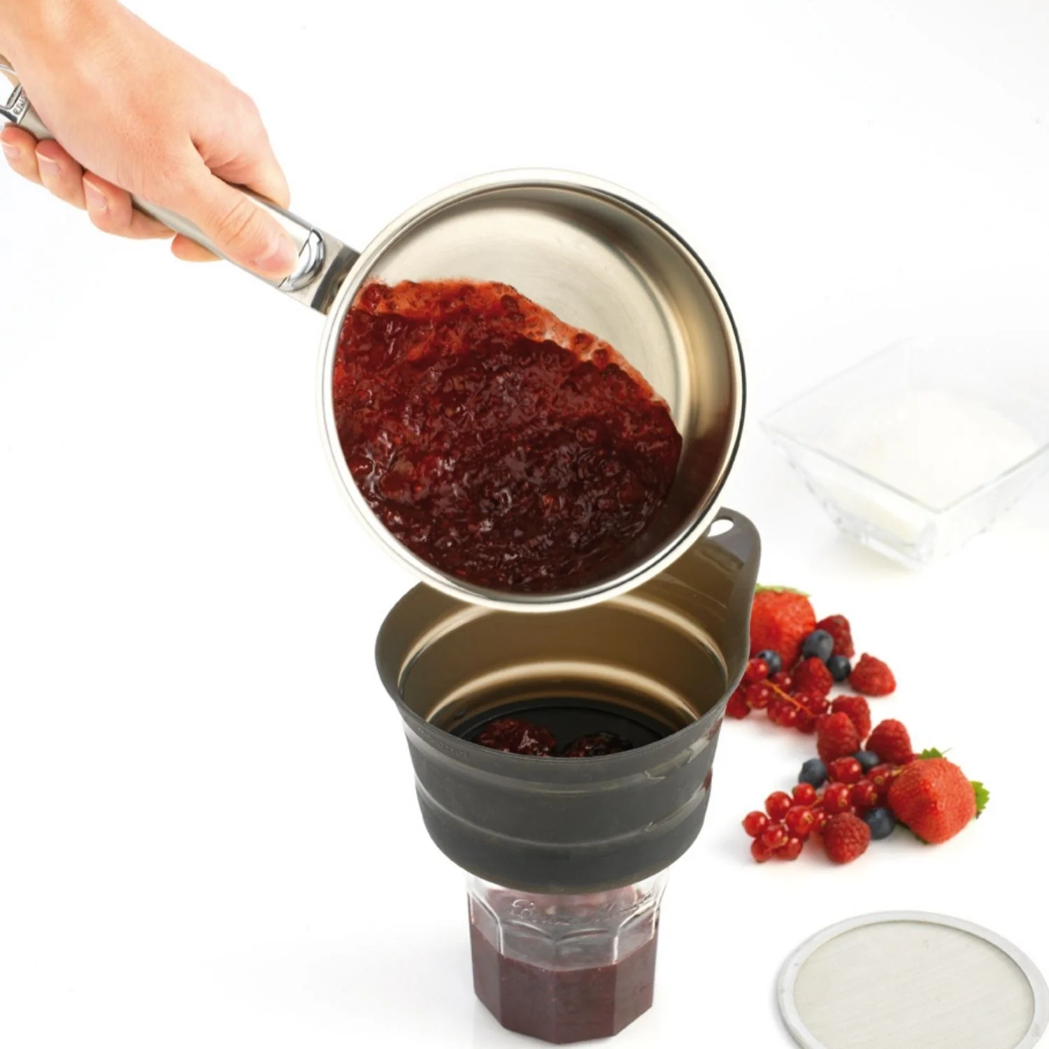 Entonnoir filtrant de cuisine - Pliable - Image 6