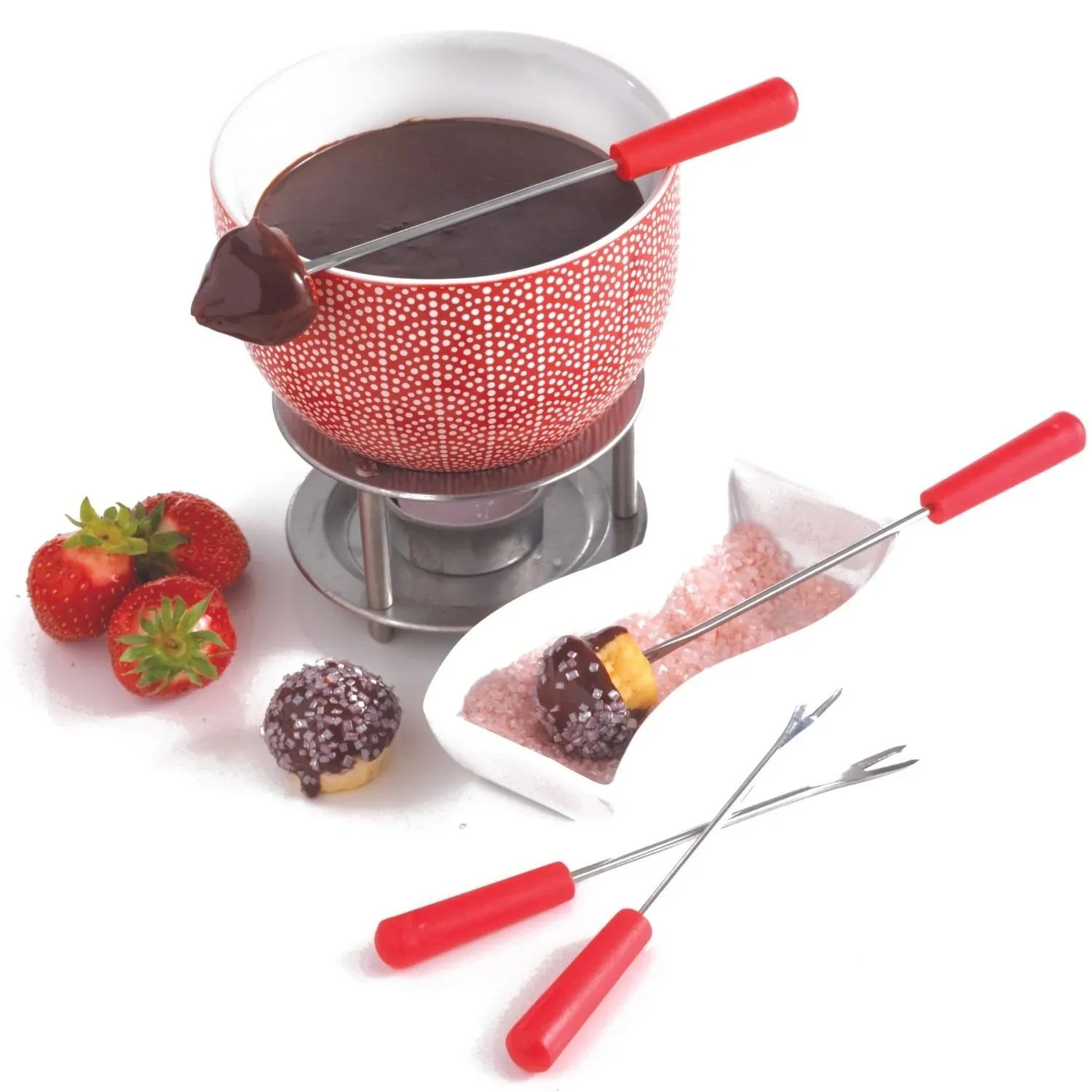 Fondue au chocolat à la bougie - 4 piques - Image 5