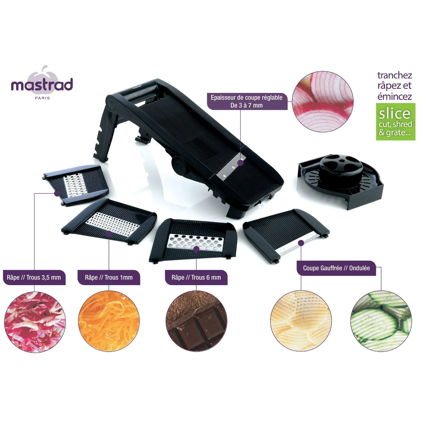 Mandoline multi-lames et rapes - Image 5