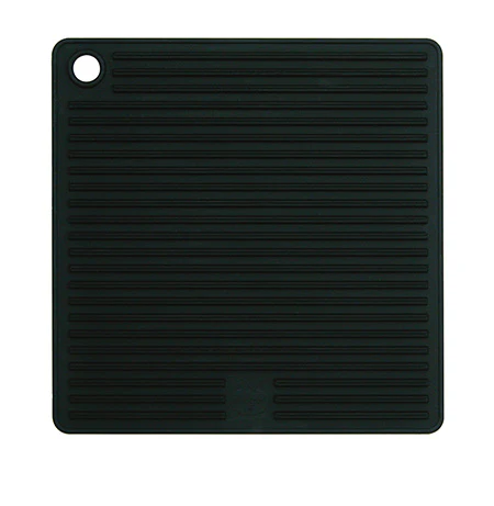 Manique silicone carrée - noir fumé