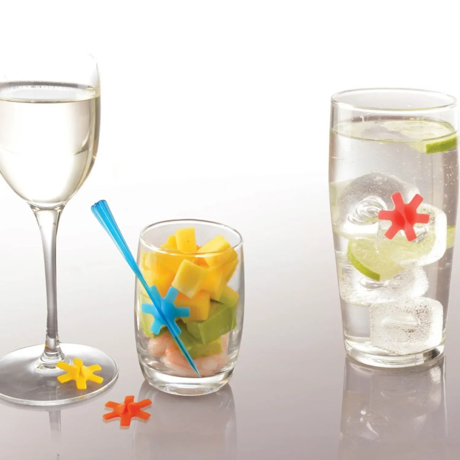 Marque-verres en silicone - Lot de 12 - Image 6