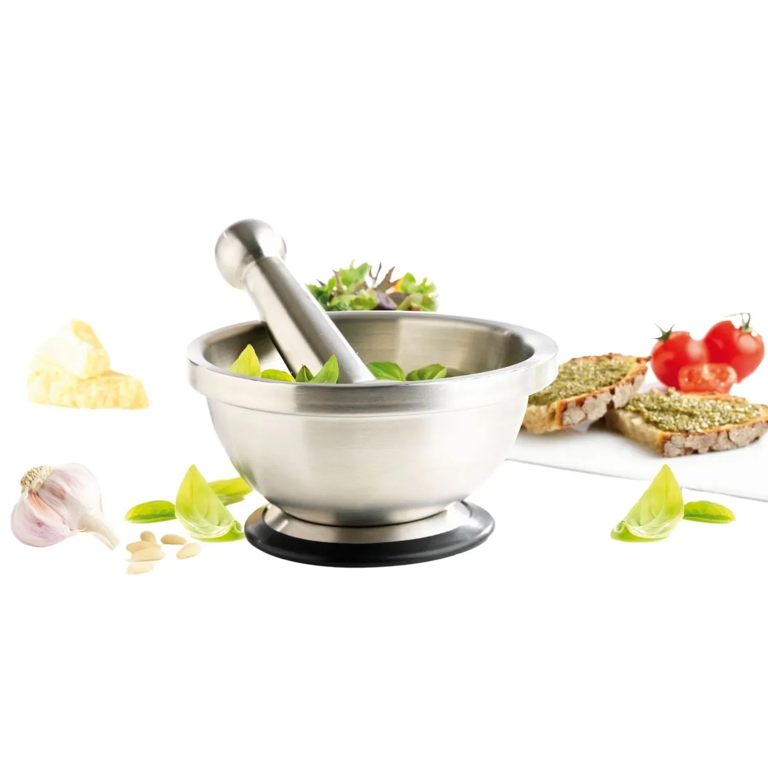 Mortier et pilon en inox - Image 4