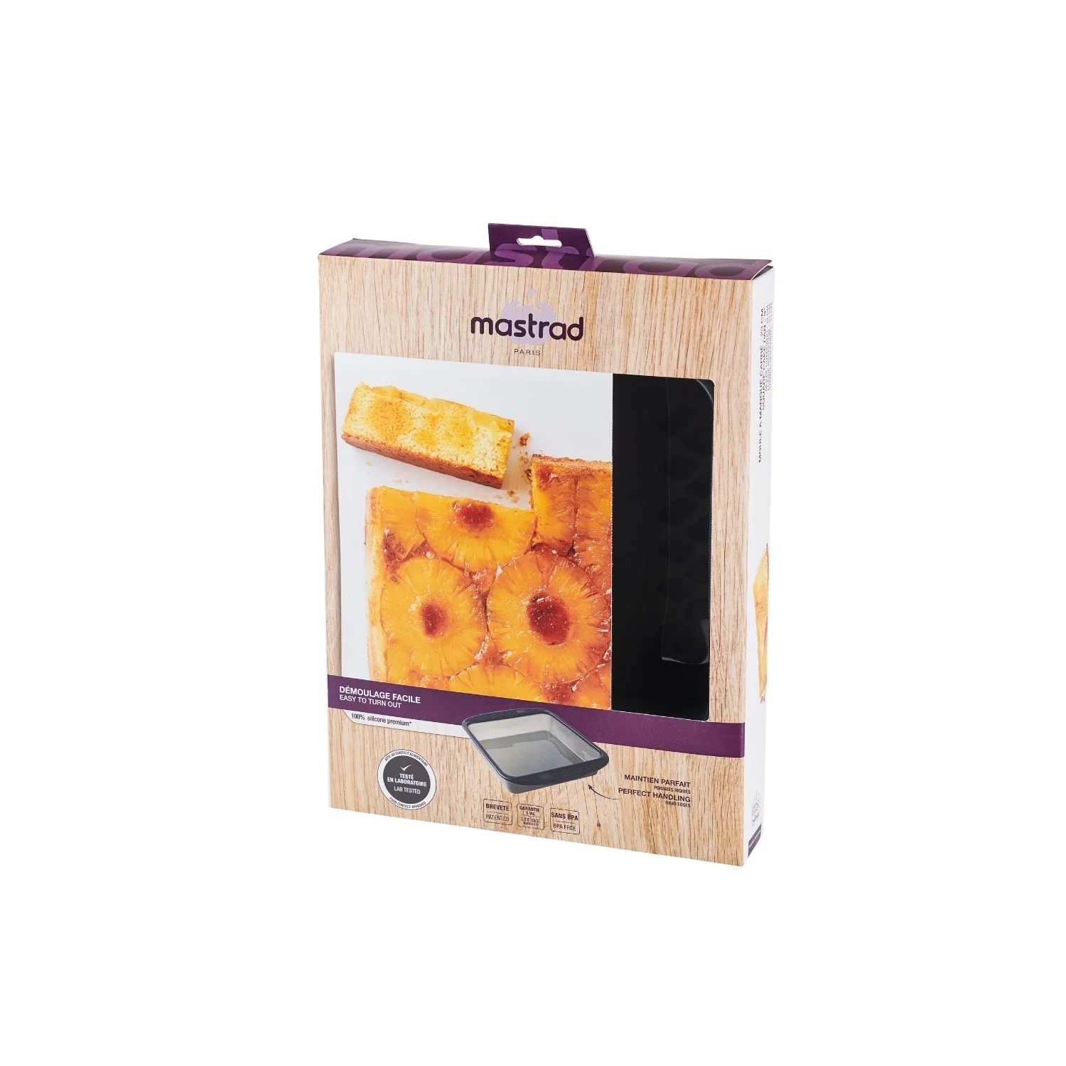 Moule à manqué carré - 23 cm - Silicone - Image 4