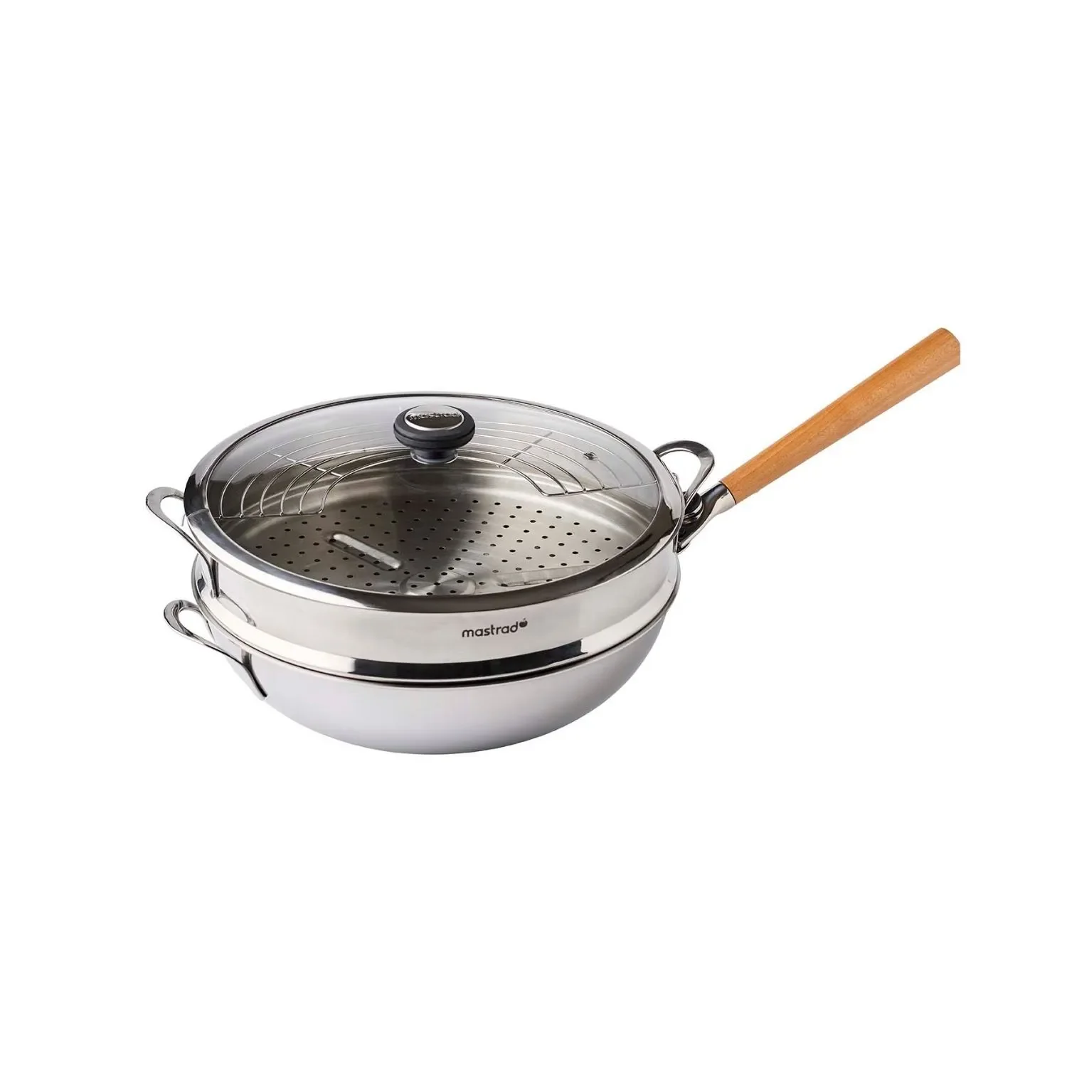Panier vapeur et couvercle en verre comptable avec O'wok - Image 3