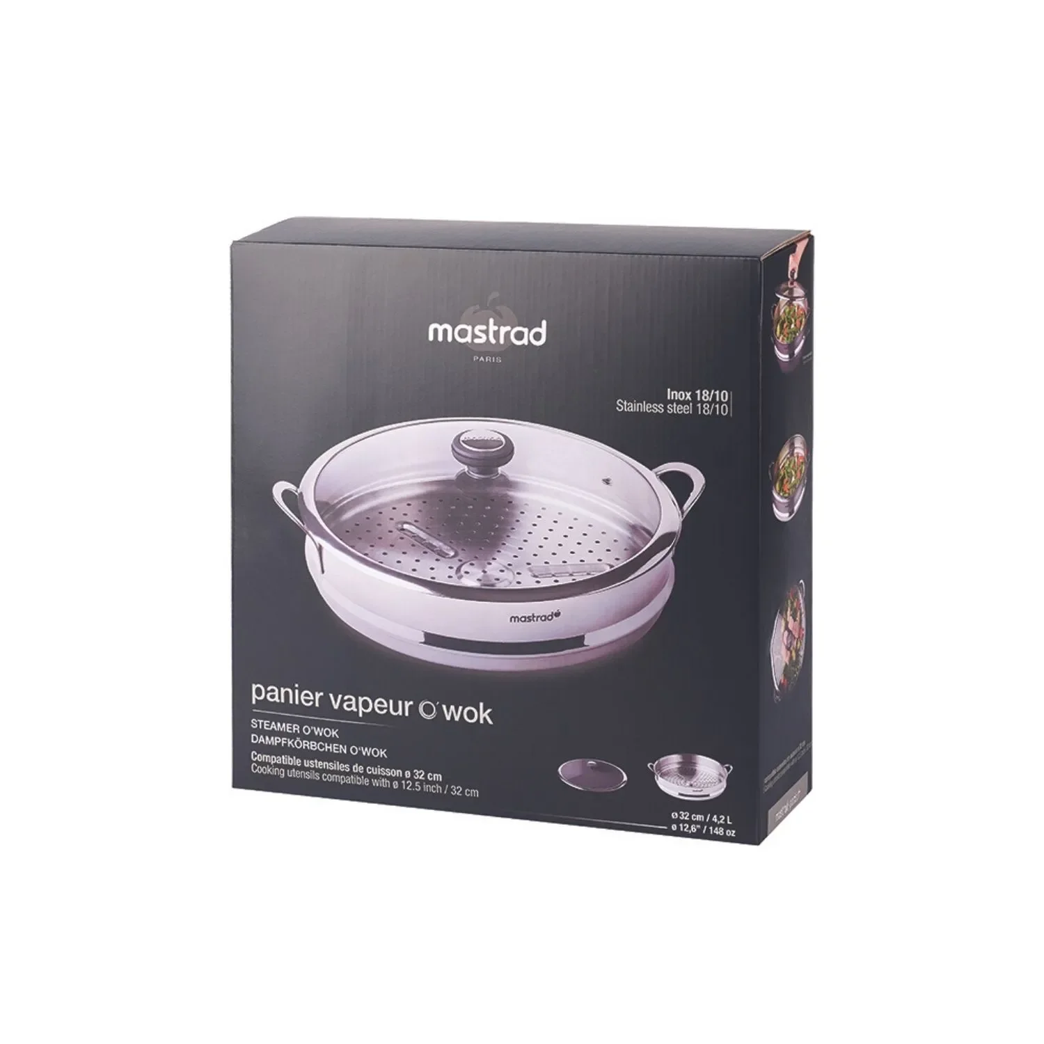 Panier vapeur et couvercle en verre comptable avec O'wok - Image 5