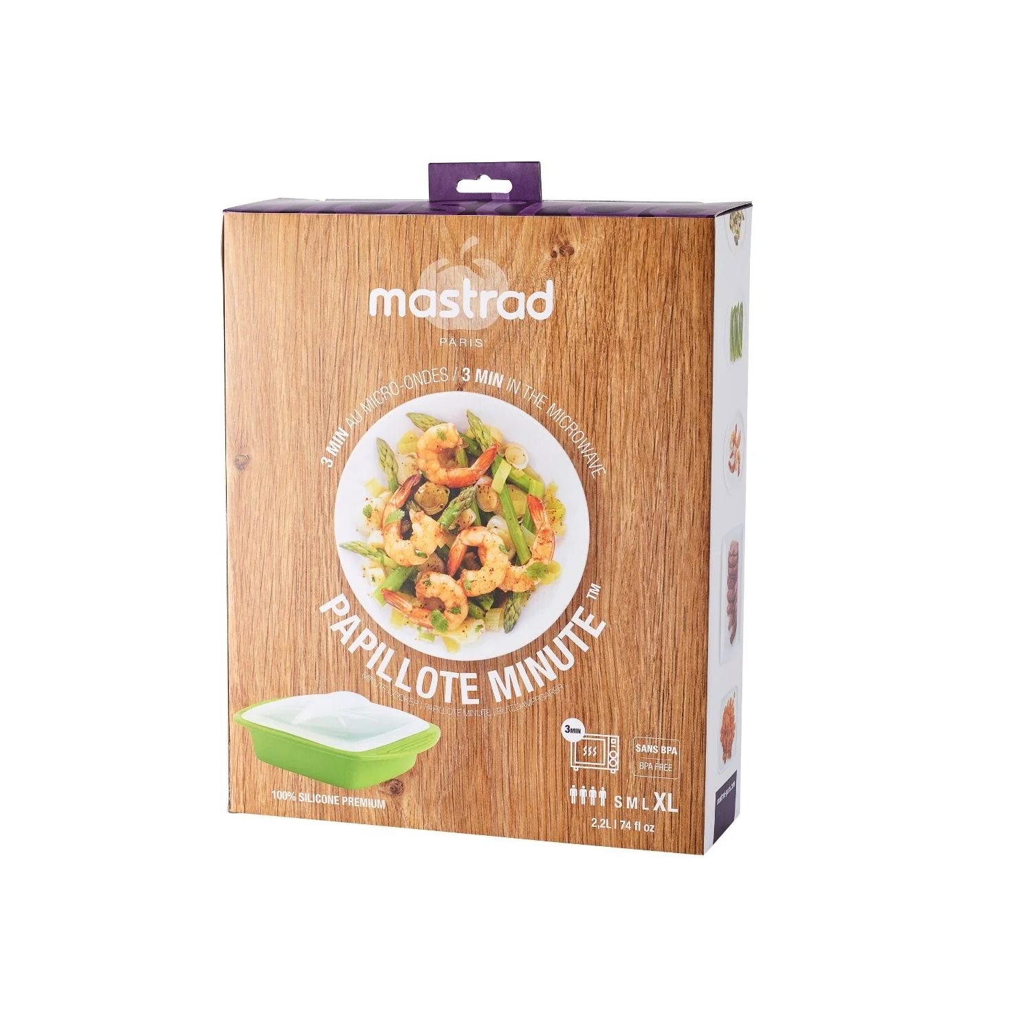 Papillote minute - Familiale 2L - Cuisson saine - Silicone - Image 3