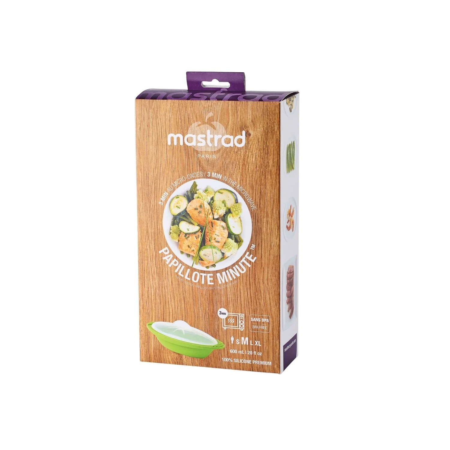 Papillote minute - Moyenne 600 ml - Cuisson saine - Silicone - Image 5