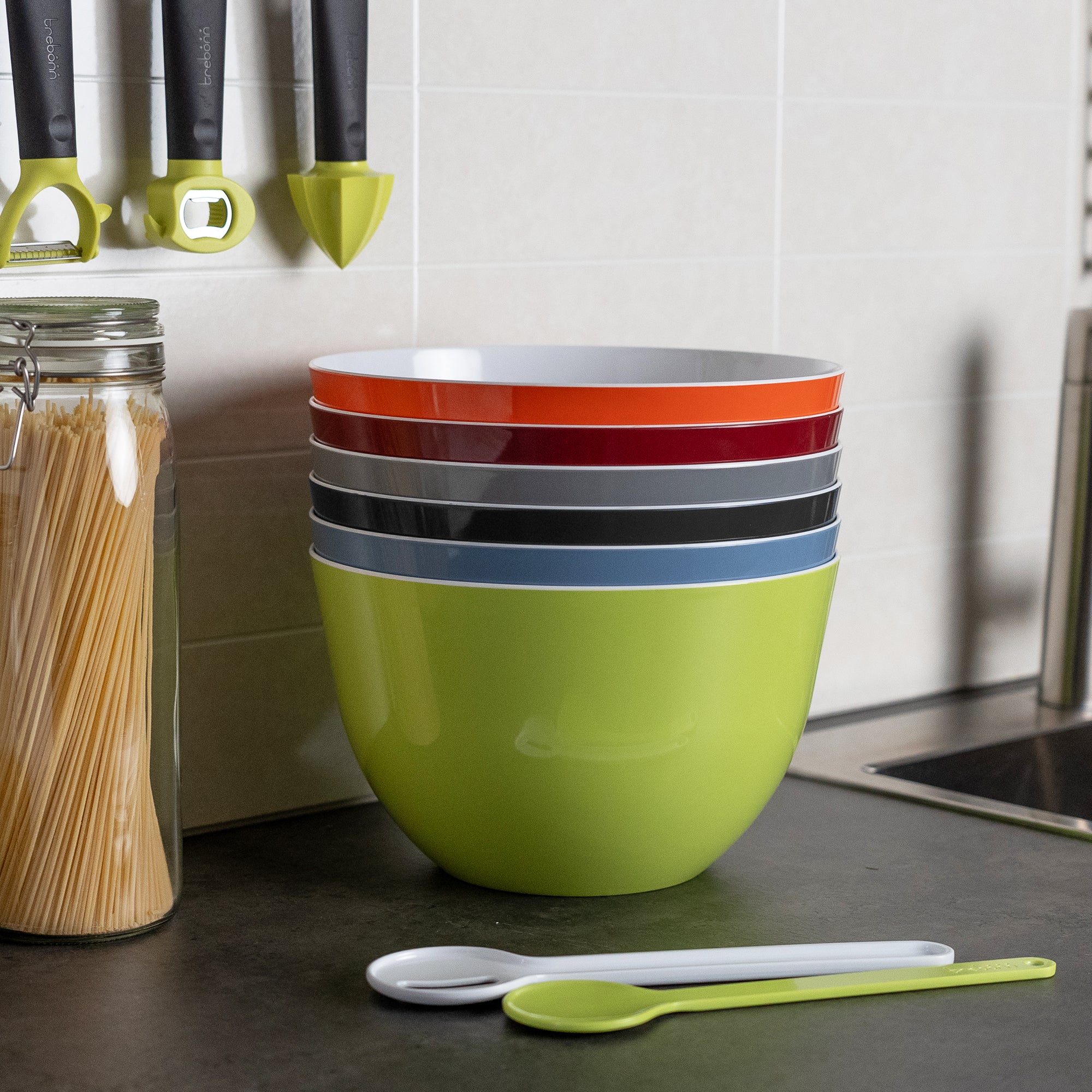 Pile - Bol saladier empilable - diam 28cm - L - vert - Image 3
