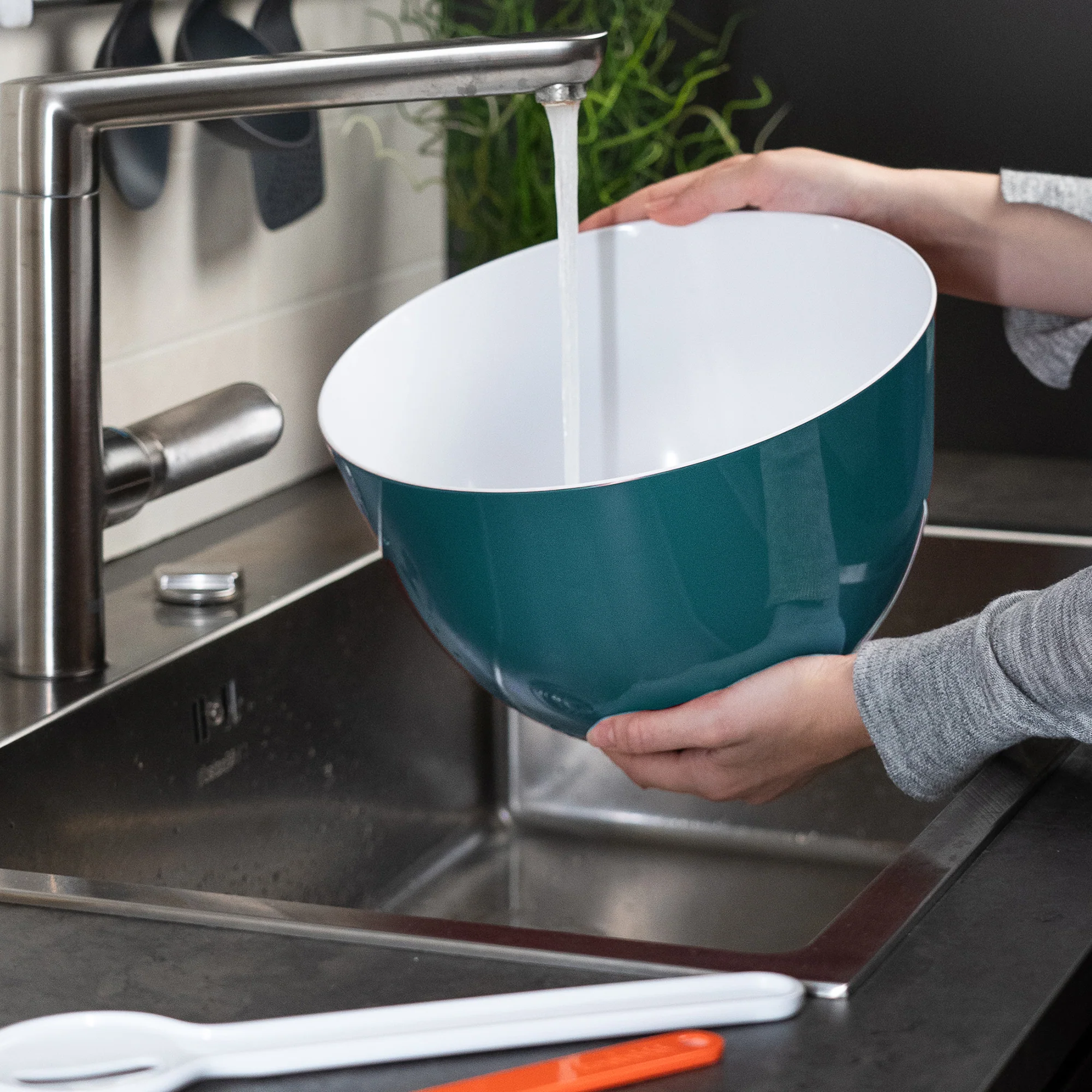 Pile - Bol saladier empilable - diam 28cm - L - bleu - Image 3