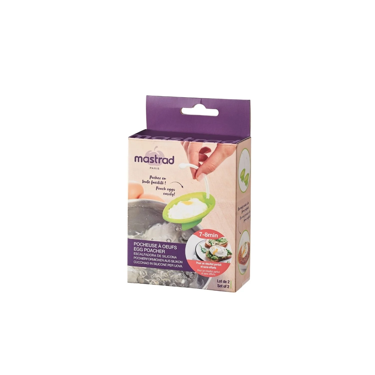 Pocheuse à œufs - lot de 2 - Silicone - Image 6
