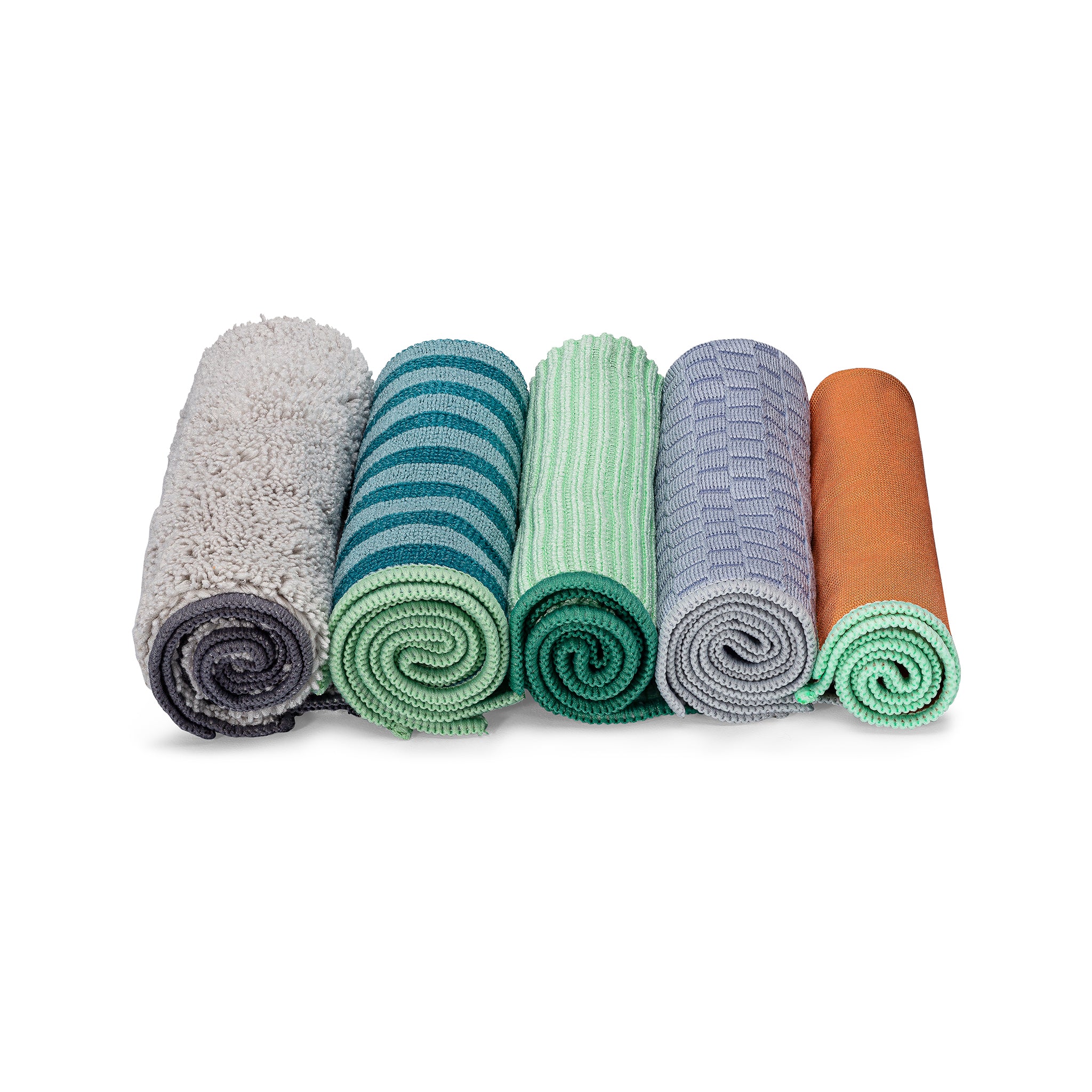 Renew - Set de 5 lingettes nettoyantes en microfibre recyclée - Image 3