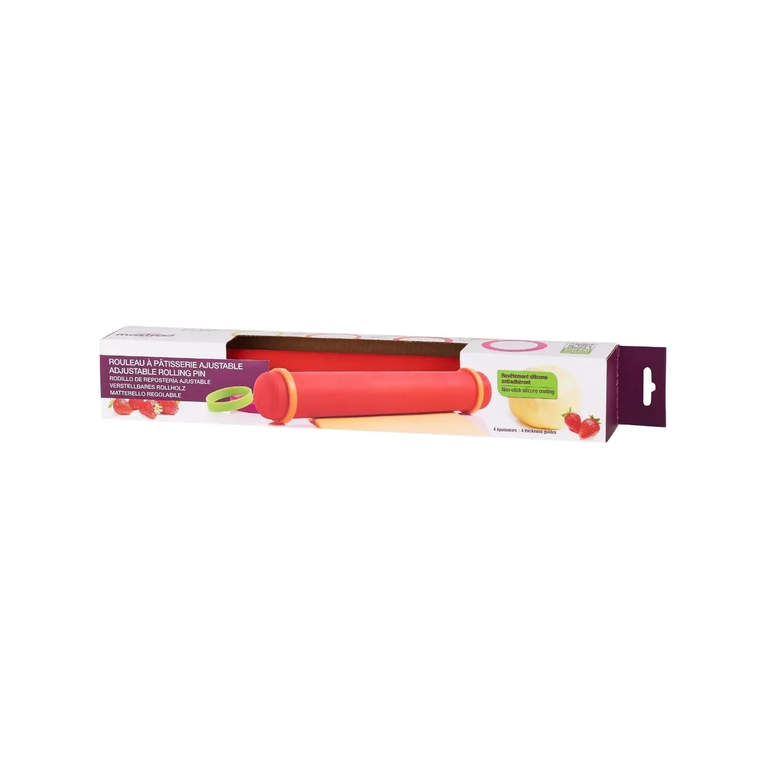 Rouleau à pâtisserie ajustable et anti-adhérent - 41 cm - Image 9
