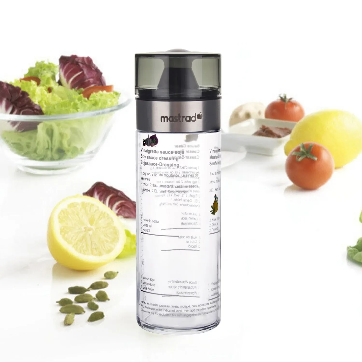 Shaker à vinaigrette en verre - Image 3