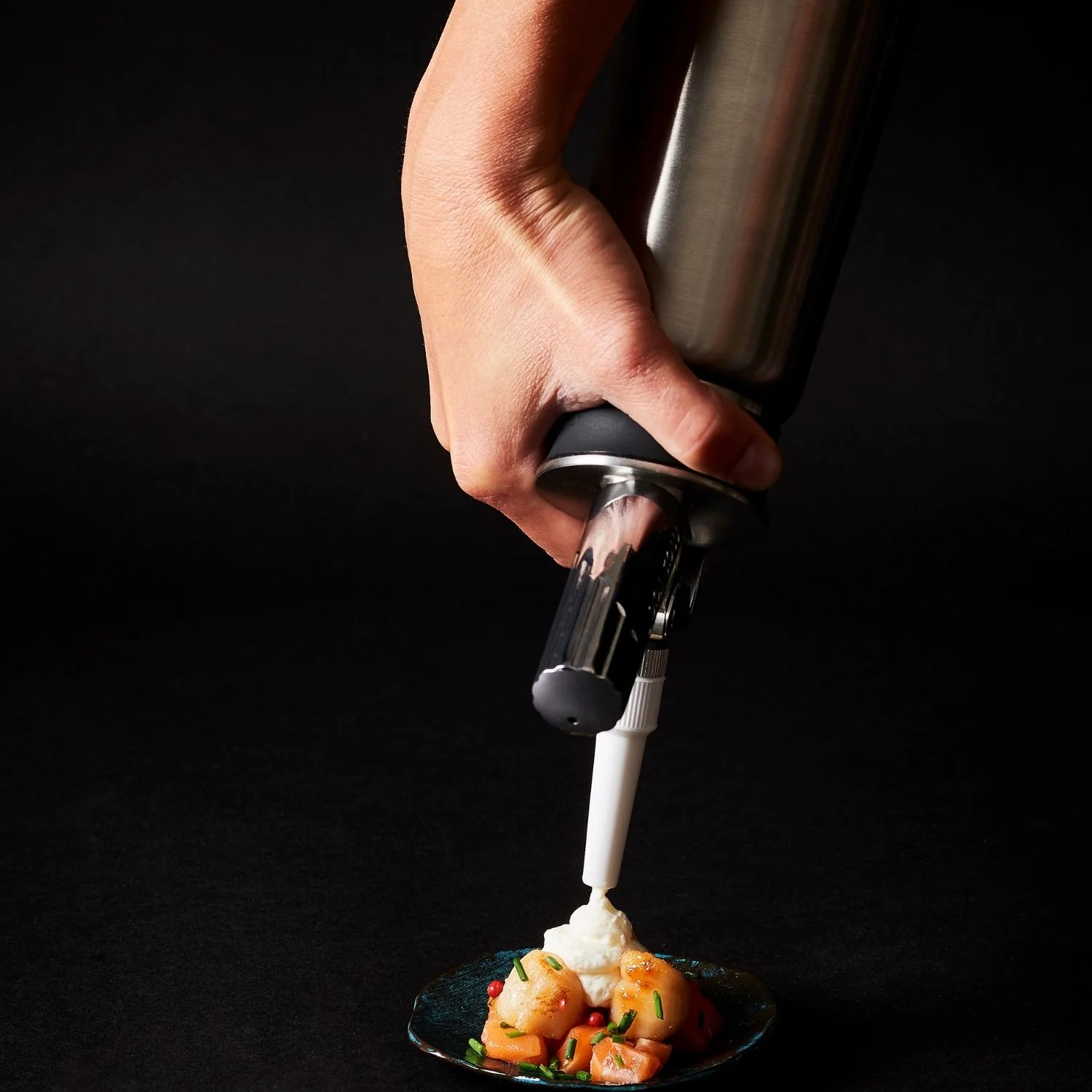 Siphon professionnel de cuisine à mousses chaudes et froides - Inox - Image 4