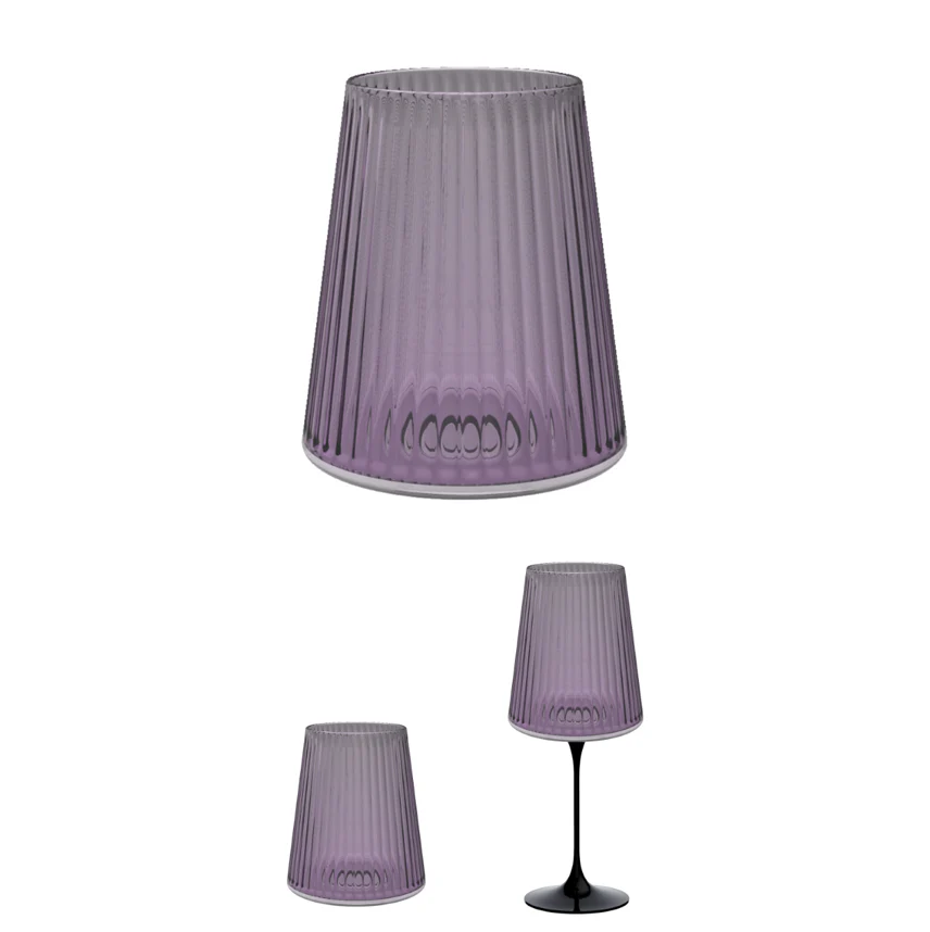 SplitGlass Easy - Verre à eau / vin rouge - lilas