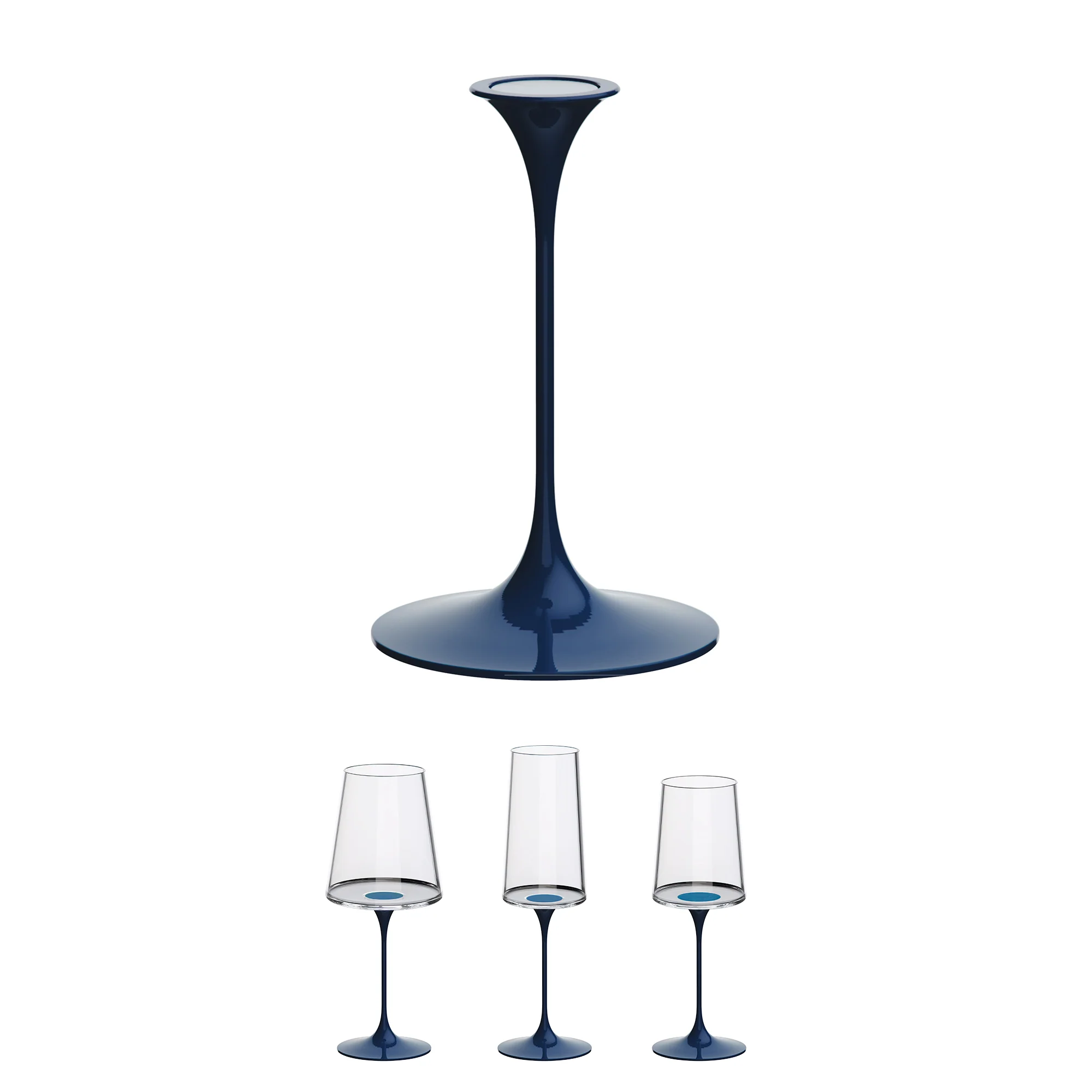 Splitglass - Pied métal - bleu - Image 3
